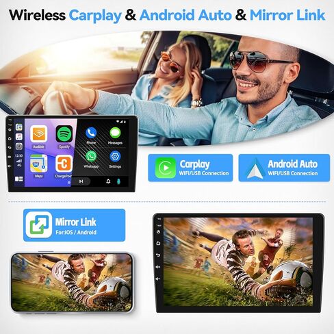 ستيريو سيارة CamECHO 2+64G Android 13 لسيارة Mitsubishi Outlander 2008-2015، راديو CarPlay لاسلكي وراديو سيارة Android Auto، شاشة لمس 9 بوصات داخل لوحة القيادة GPS مع بلوتوث WiFi RDS SWC Mirror Link in Saudi Arabia