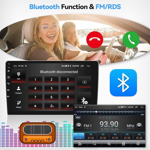 ستيريو سيارة CamECHO 2+64G Android 13 لسيارة Mitsubishi Outlander 2008-2015، راديو CarPlay لاسلكي وراديو سيارة Android Auto، شاشة لمس 9 بوصات داخل لوحة القيادة GPS مع بلوتوث WiFi RDS SWC Mirror Link in Saudi Arabia