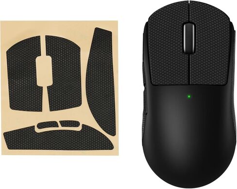 kwmobile Mouse Grip Tape Compatible with Logitech G Pro Wireless 2 / Wireless 3 Grip Tape - Non-Slip Faux Leather - Black in Saudi Arabia