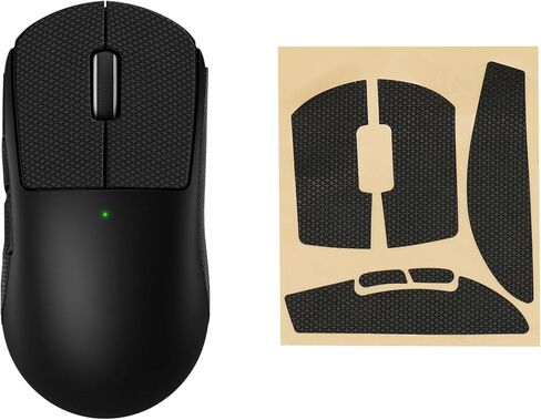 kwmobile Mouse Grip Tape Compatible with Logitech G Pro Wireless 2 / Wireless 3 Grip Tape - Non-Slip Faux Leather - Black in Saudi Arabia