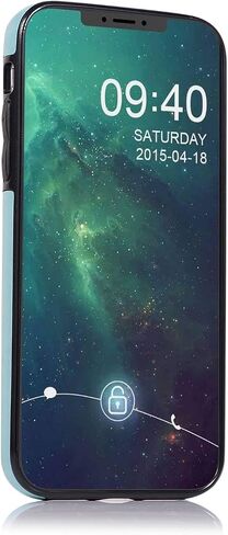 حافظة UEEBAI لهاتف iPhone 12 Mini مقاس 5.4 بوصة، حافظة جلدية PU فاخرة [مشبك مغناطيسي] [فتحات للبطاقات] وظيفة الوقوف نمط زهرة الفراشة غطاء محفظة خلفي ناعم متين مقاوم للصدمات من مادة TPU - أخضر نعناعي in Kuwait