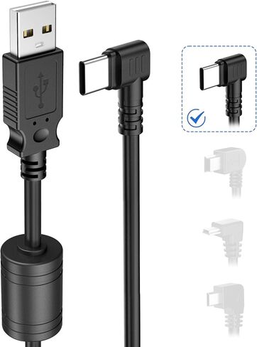 Charger Cable for Garmin GPS,(3Ft 18AWG) Thicker Shielded Mini USB Charging Cord for Garmin Nuvi,90 Degree GPS Replacement Power Adapter Wire for Garmin Drivesmart 65,Zumo XT,Dezl,Navigation in Saudi Arabia