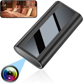 1080P 5200mAh Portable Power Bank Hidden Camera,Mini Security Nanny Spy Camera for Home Office and Outdoor Micro Light Ultra Clear Night Vision Motion Detection,—No Audio