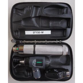 Welch Allyn 97150-M Halogen Hex Diagnostic Set with Standard Ophthalmoscope, Macro View Otoscope, Rechargeable, Hard Storage Case, Nickel-Cadmium Battery, IEC Plug Type-A, 3.5V