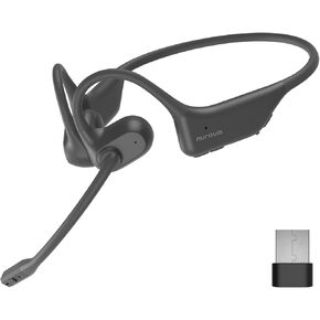NUROUM OpenEar Pro 2 Headphones with Mic, ENC Noise Cancelling Microphone, Bluetooth 5.3 Multi-Point Connection, Sweatproof Wireless Headset for Work, 15H Comfort for Home Office, Driving