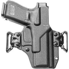 Glock 19 IWB/OWB Modular Holster - USA Made - Fits Glock 19 44 45 (Gen 3-5) 23 32 (Gen 3-4), Shadow Systems MR920 - Total Eclipse 2.0 Holster by Blade-Tech Holsters, IWB and OWB Carry (Ambidextrous)