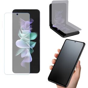 [3 Pack]Matte Screen Protectors Designed for Samsung Galaxy Z Flip 5/Z Flip 4 5G, 3 Pack Inside Screen Self-Healing TPU Film Scratch-Resistant Bubble Free Sensitive Touch Ultra-Thin Screen Protectors