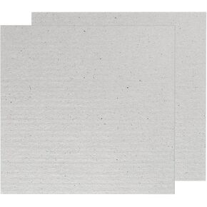 PATIKIL 5.1 x 5.1 Inch Microwave Waveguide Cover, 2pcs Universal Microwave Mica Plates Sheet 0.4mm Thick Replacement Part Heat Insulation for Microwave Oven