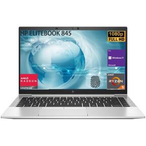 HP EliteBook 845 G8 Business Laptop, 14" FHD Display, AMD Ryzen5 5650U (Beats i5-1145G7), 32GB RAM, 1TB SSD, AMD Radeon Graphics, Backlit, Fingerprint, Windows 11 Pro, with 5ave Accessories
