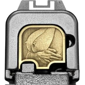 Milspin CNC Milled 3D Knockers Slide Back Plate (Butt Plate) Compatible with Glock Gen 1-5, Models G43,G43X,G48 I Made in USA (Left Facing Knockers)