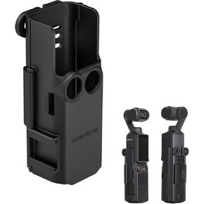 LICHIFIT Multi-Functional Expansion Adapter Mount for DJI OSMO Pocket 3 Camera Bracket Frame Case Protective Cage Holder with Cold Shoe and Foldable Two-Prong Interface
