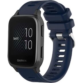 Meliya Bands Compatible with Garmin Venu 2 Plus / Venu Sq / Venu Watch Band Women Men, Soft Silicone Sport Replacement Strap for Garmin Vivoactive 5, Vivoactive 3, Venu Sq, Venu, Forerunner 165/158/55/245/645 Music Smart Watch
