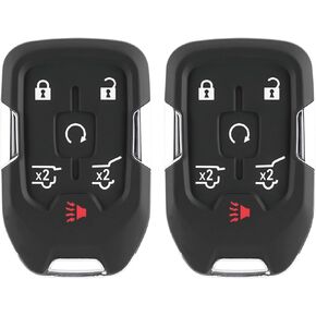 Key Fob Remote Replacement Fits for GMC Yukon XL Denali Chevy Suburban Tahoe 2015 2016 2017 2018 2019 2020 HYQ1AA, 13580802 (Pack of 2)