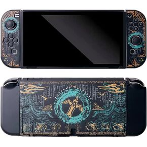 Cute Case Cover Compatible with Nintendo Switch,Kawaii Cartoon Soft TPU Slim Protective Skin Dockable Case for NS Console and Joy-Con Controllers-Ze