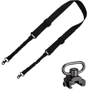 BOOSTEADY 2 Point Traditional Gun Sling Shoulder Strap Trigger Snap with QD Swivel Mount Adjustable