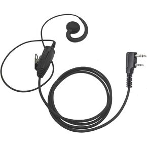 C Swivel Ptt Headset Walkie Talkies Adults Intercom Ham Radio Ear Piece Headphones for Baofeng Arcshell Kenwood Btech bf-f8hp k5 Plus uv-17 uv-17r uv-21r uv5r rt19 rt21 Ar-6 Uv-5r Gm-15