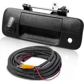 EWAY Tailgate Handle Backup Camera for Toyota Tundra 2007-2013 Reversing Camera Tailgate Liftgate Latch Handle with Rear View Camera Replacement Kit Replaces# 69090-0C051, 690900C051, 81214, TO1915119