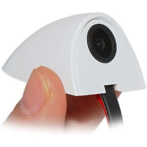 Car Door Blind Spot Side View Camera, Side Mount Backup Cameras for Truck 5th Wheel Camper Trailer RV Auto Safety, Tape Mounting, DC 12V, Mirror/Non-Mirror Switch Button for Upside Down Flip Image
