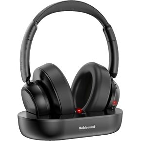 Wireless Headphones for TV - TV Headphones Wireless for Seniors, TV Headphones Wireless with Transmitter(Optical, AUX and RCA Output), Easy Setup, 45 Hours, 30-Meter Wireless Range