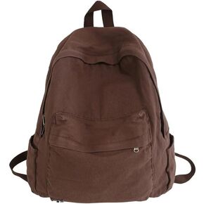 Backpack Y2k Backpack Canvas Backpack for Men College Backpacks for Women (Brown)