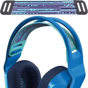 G733 Headset Strap Replacement G733 Headband Pads Elastic Fabric Top Head Band Pad Cover Cushion Repair Parts Accessories Compatible with Logitech G733 G335 G535 Gaming Headset. (1PCS White)