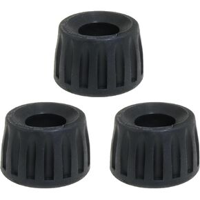 Heyous 3PCS 15mm Camera Anti Slip Tripod Plastic Feet Accessories Black Compatible with Tripods and Monopods