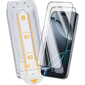 TGVi's 2 Pack for iPhone 16 Pro Max Screen Protector, 9H Hardness Drop-Proof HD Tempered Glass for iPhone 16 Pro Max, Full Coverage Protection 6.9" Tempered Glass Film, Bubble Free Auto Alignment Kit