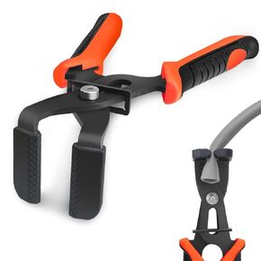 Hose Pinch Off Pliers Set, Straight & 90° Angled Hose Pinch Pliers, Lines Clamp Pliers for Automotive Flexible and Lager Hoses, Coolant Hose, Fuel Hose, Gas Line, Brake Hose and More