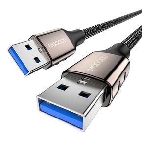 USB 3.0 Male to Male Extension USB A Male to Male Cable USB Cord USB Extenders USB to USB Cable Works with Laptop Cooling Pad,External Hard Drive, DVD Player,Television,Setup Box,SSD