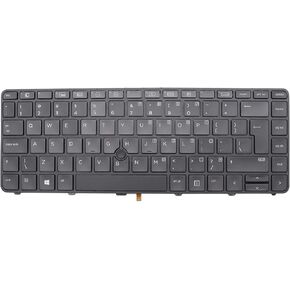 Backlit US Replace Keyboard for HP Probook 640 G2 / 640 G3 / 645 G2 / 645 G3 / 430 G4 / 440 G4 Laptop with Pointer