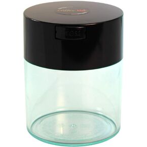 1/2 LB – Patented Airtight Container | Multi-use Vacuum Container Works as Smell Proof Containers for Ground Coffee and Coffee Bean Containers. Black Cap and Body
