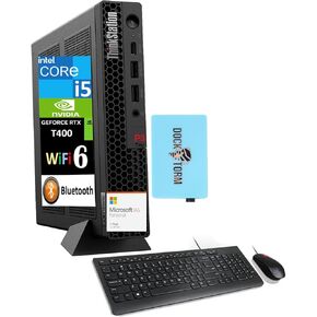 Lenovo ThinkStation P3 Workstation Mini Desktop (Intel i5-13500T, T400 4GB, 32GB DDR5, 2TB PCIe SSD, WiFi 6, Bluetooth 5.2, Win 11 Pro) w/MS 365 Personal, DKZ USB Port Expander