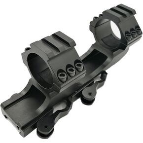 Slim Profile Series Offset Cantilever Picatinny Scope Mount with Quick Release