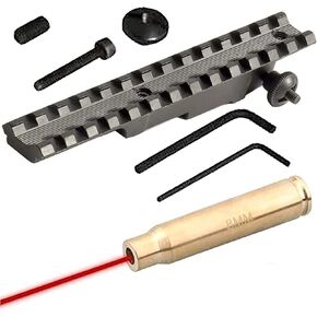 Gotical Combo of 2 | Mauser K98 Rifle 7/8 Weaver Picatinny Rail Base Scope & Red Dot 8mm 8 mm Mauser Laser Bore Sighter Boresight Hunting Tool