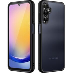 JETech Matte Case for Samsung Galaxy A25 5G 6.5-Inch with Upgraded Camera Protection, Translucent Frosted Matte Back Shockproof Protective Phone Cover (Black)