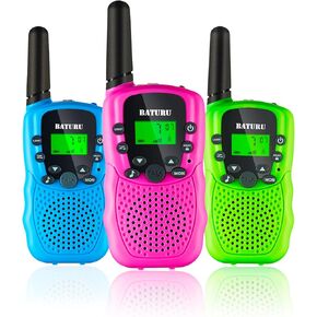 BATURU Walkie Talkies for Kids 3 Miles Long Range, 22 Channels Kids Walkie Talkie with Clear Sound & Automatic Squelch, Stocking Stuffers for Kids, Toys for Girls Boys Age 3-12