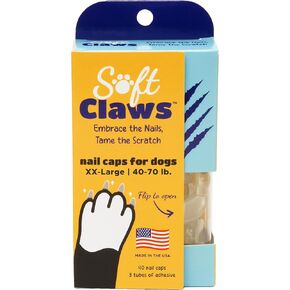 Soft Claws Dog Nail Caps Take Home Kit, XX-Large, Natural
