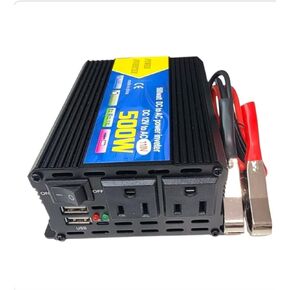 500W Power Inverter Modified Sine Wave, 12V to 110 Volts, AC Outlets, One USB Ports (2.4 Amp) Hardwire Kit Including for Car Truck RV Outdoor, Camping, Boat, Home,Office (500, Volts)