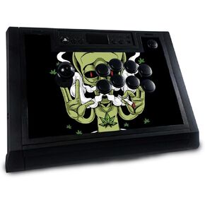 Carbon Fiber Gaming Skin Compatible with Hori Fighting Stick Alpha (PS5, PS4, PC) - Nest Sketch - Premium 3M Vinyl Protective Wrap Decal Cover - Easy to Apply | Crafted in The USA by MightySkins