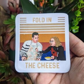 3PCS - Schitt's Creek Moira Rose Schitt's Creek Eat Glass Fold in The Cheese Stickers 3 Inches