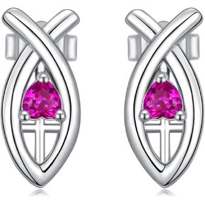 Butterfly Stud Earrings for Women Cubic Zirconia Sterling Silver Gold Plated Butterfly Stud Earrings Rhinestone Earrings for Women Girls Birthday Gifts