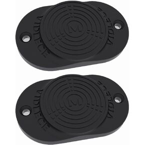 Round 35 LBS Magnetic Gun Mount for Car, Truck, Desks, Safes, and Walls Concealed Gun Holder for Handgun,Rubber Coated with Adhesive Backing and Screws 2Pack