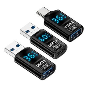 chenyang 3 Pack USB C Digital Display Adapter, USB C to USB 3.0/USB C/8 Pin PD 35W/36W/140W Data Transfer Fast Charging Power Meter Tester Converter Adapter