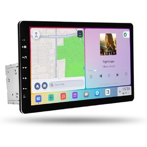 ستيريو سيارة مزدوج الدين مقاس 13.3 بوصة مع تشغيل لاسلكي وAndroid Auto لاسلكي/سلكي، شاشة 2K QLED، 8 جيجابايت + 256 جيجابايت، وحدة رأس Android 13، نظام تحديد المواقع العالمي (GPS)، Vivid13، DTS، جيروسكوب، 4G LTE/5G WIFI