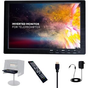 10.1'' Inverted Monitor for Teleprompter, Plug & Play Monitor Teleprompter for iLight Pro 12'', Compatible with Any Teleprompter (See Dimensions) in Kuwait