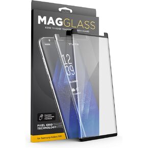 Magglass Samsung Galaxy S9 Plus Matte Screen Protector - Curved Fingerprint free Tempered Glass (MagGlass XM90) Reinforced Anti Glare Screen Guard (Includes precision applicator)