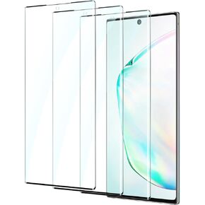 3 Pack for Samsung Galaxy Note 10+/Note 10 Plus Screen Protector Tempered Glass, 3D Protection Film 9H Hardness, Scratch Resistant, Case Friendly