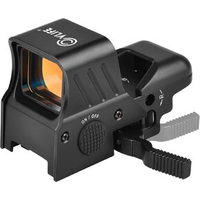 CVLIFE Upgraded Quick-Detach Picatinny Mount for Red Dot Sight,Multiple Reticle System Open Reflex Sight, 33mm Wide Objective Diameters Red Dot Optics with Fully Multi-Coated Lenses.