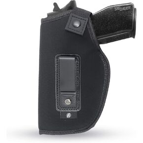 IWB Gun Holster من PH - مادة ناعمة مخفية - داخلية ناعمة - تناسب Glock 17 21 23 25 32 38 - Sig Sauer P226 227 | Springfield XDS 4" - Springfield XDE وبنادق مماثلة كاملة الحجم XL