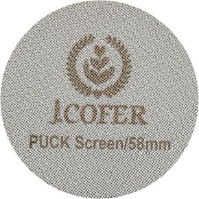 IKAPE 53.5mm Espresso Puck Screen, 1.7mm 150?m Ultra Thin Coffee Reusable Professional Barist Espresso Screen for 54mm Bottomless Portafilter Filter Basket - Made with 316 Stainless Steel